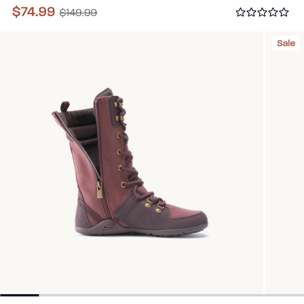 Xero Shoes “Mika” Minimalist Winter Boots • Women’s 7.5 • Brown/Purple